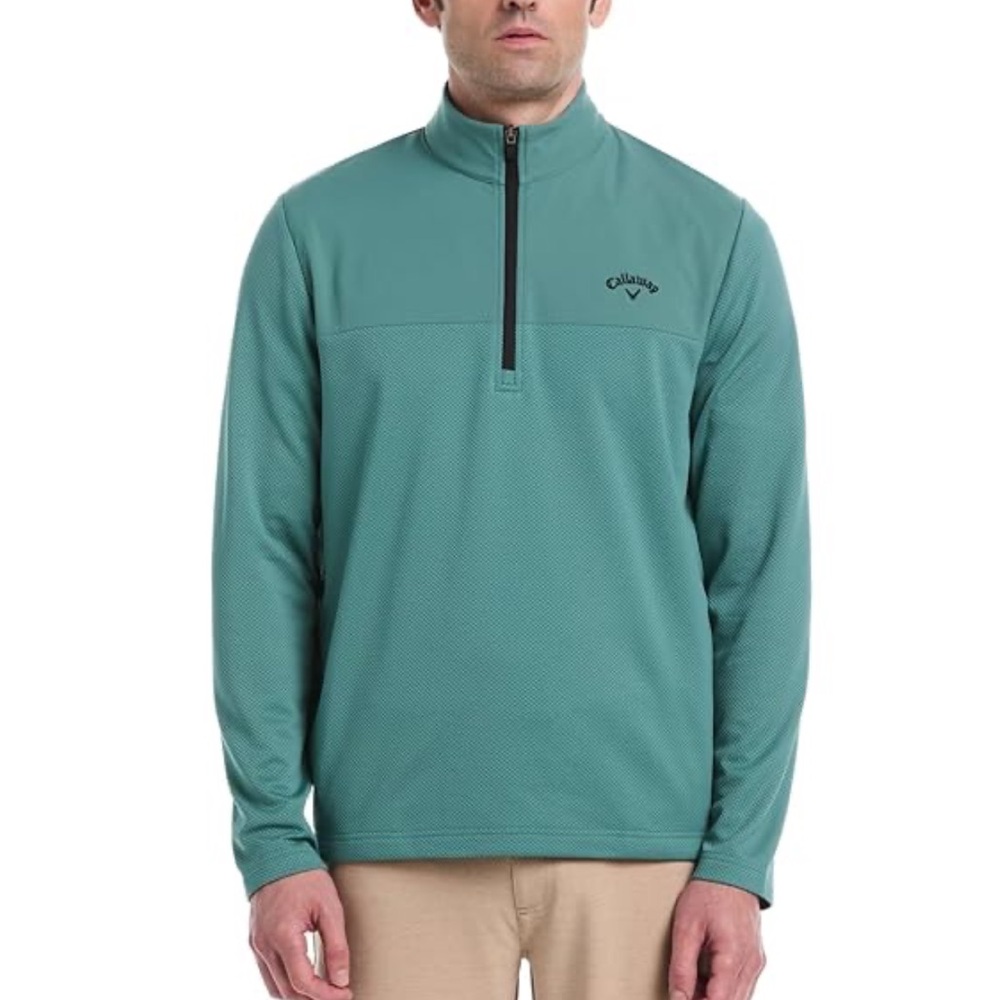 Callaway Teal Long Sleeve Pullover